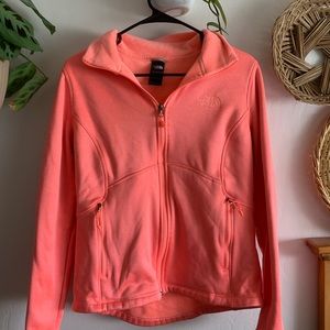 north face coral zip up fleece 🤍
